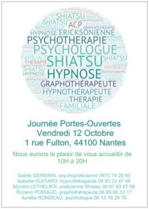 Journée portes ouvertes Cabinet d' Hypnose Nantes