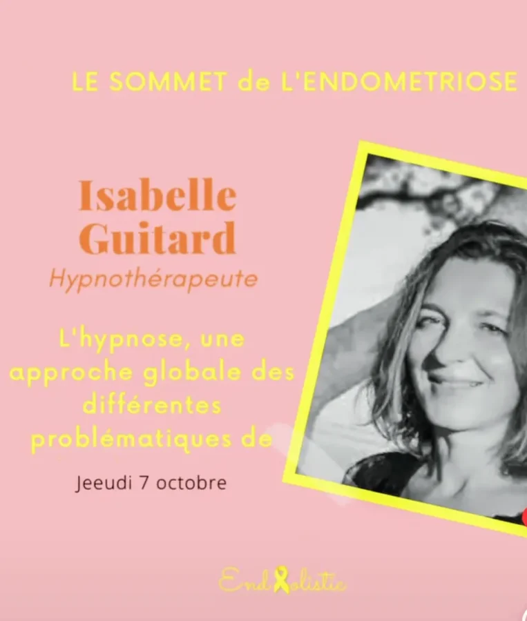 Affiche de la conférence sur hypnose et endométriose